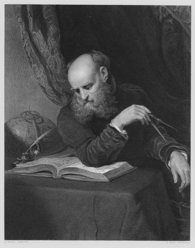 Tähtitieteilijä, kuvasta Vernonin galleriassa tekijältä Henry after Wyatt